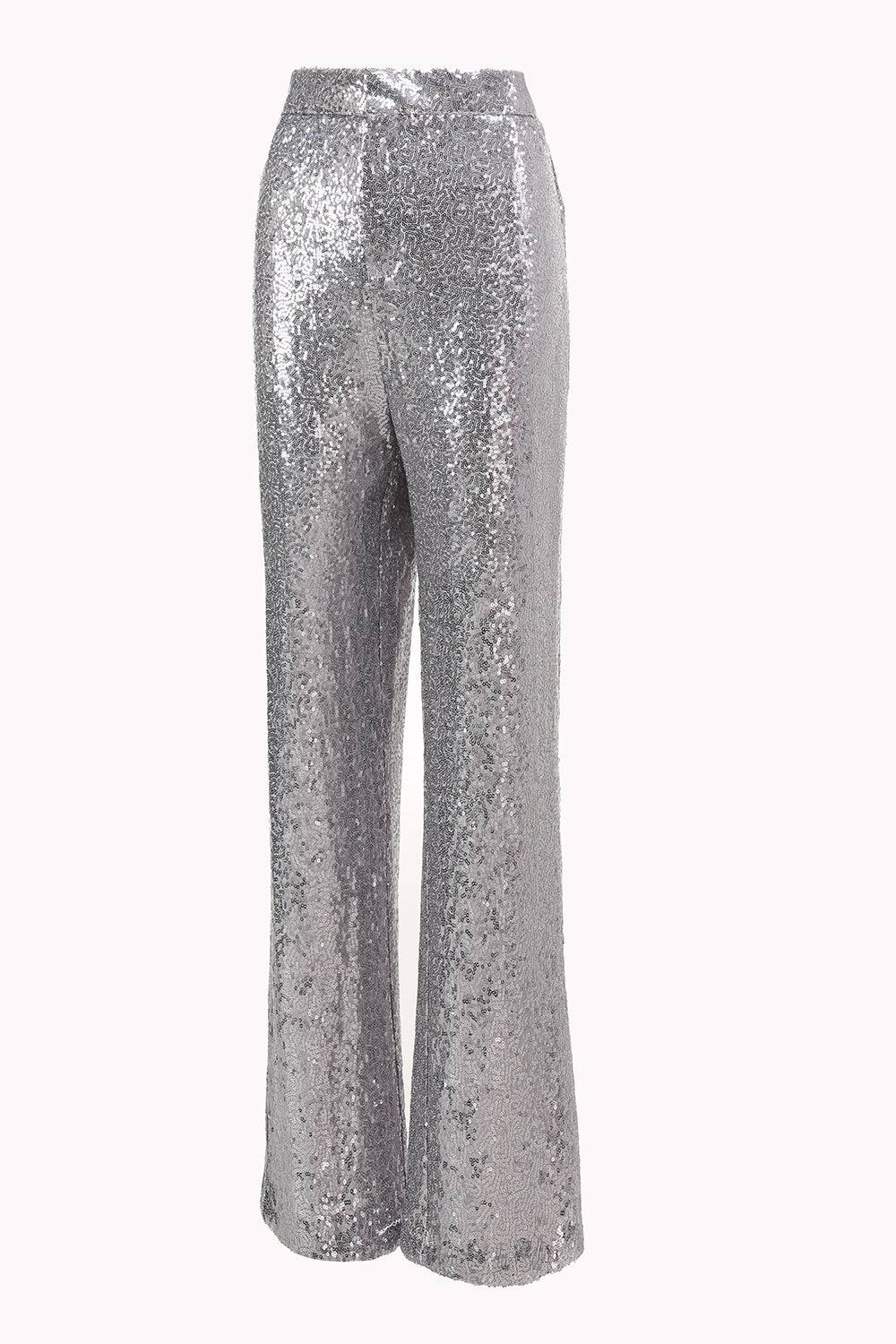 Silver Notched Lapel Sequins 2-piece Women Suits