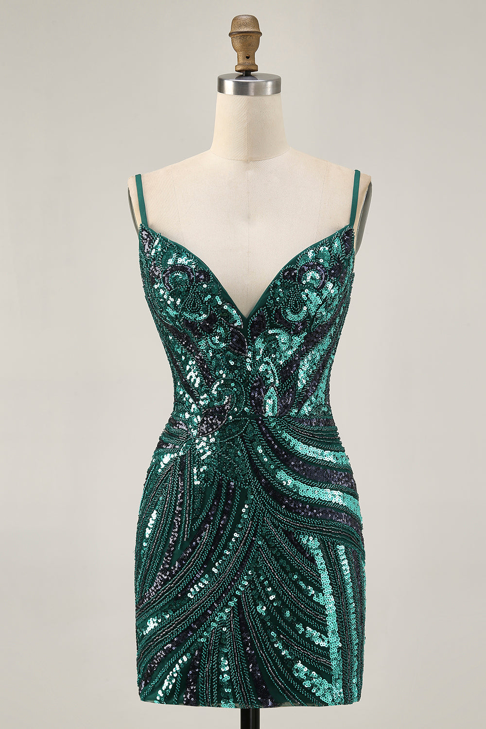 Sparkly Royal Blue Strapless Sequins Short Tight Homecoming Dress with Beading