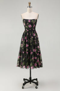 Black Pink Flower