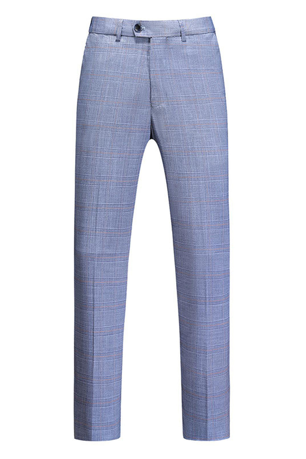 Blue Notched Lapel 3 Pieces Men's Formal Suits