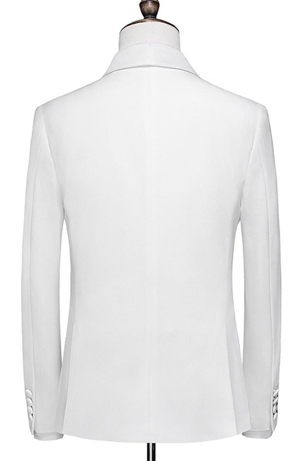 White 3 Pieces Shawl Lapel Men's Wedding Suits