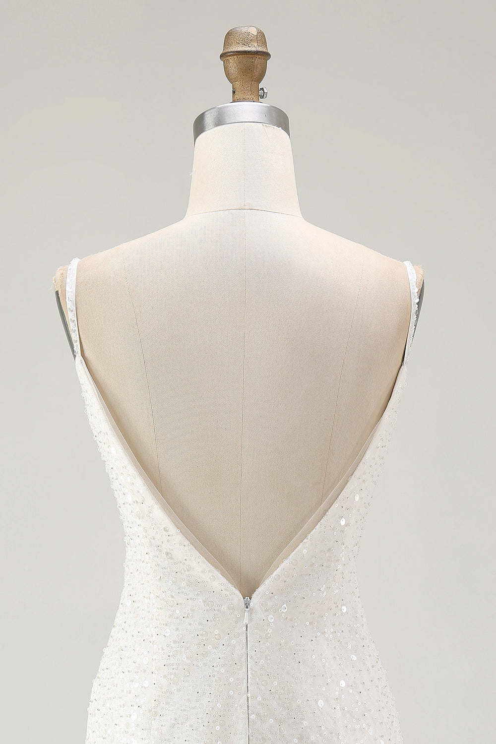 Bodycon Sequins White Short Graduation Dress