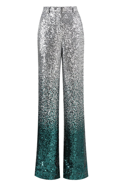 Sparkly Silver Sequins 2-piece Women Suits