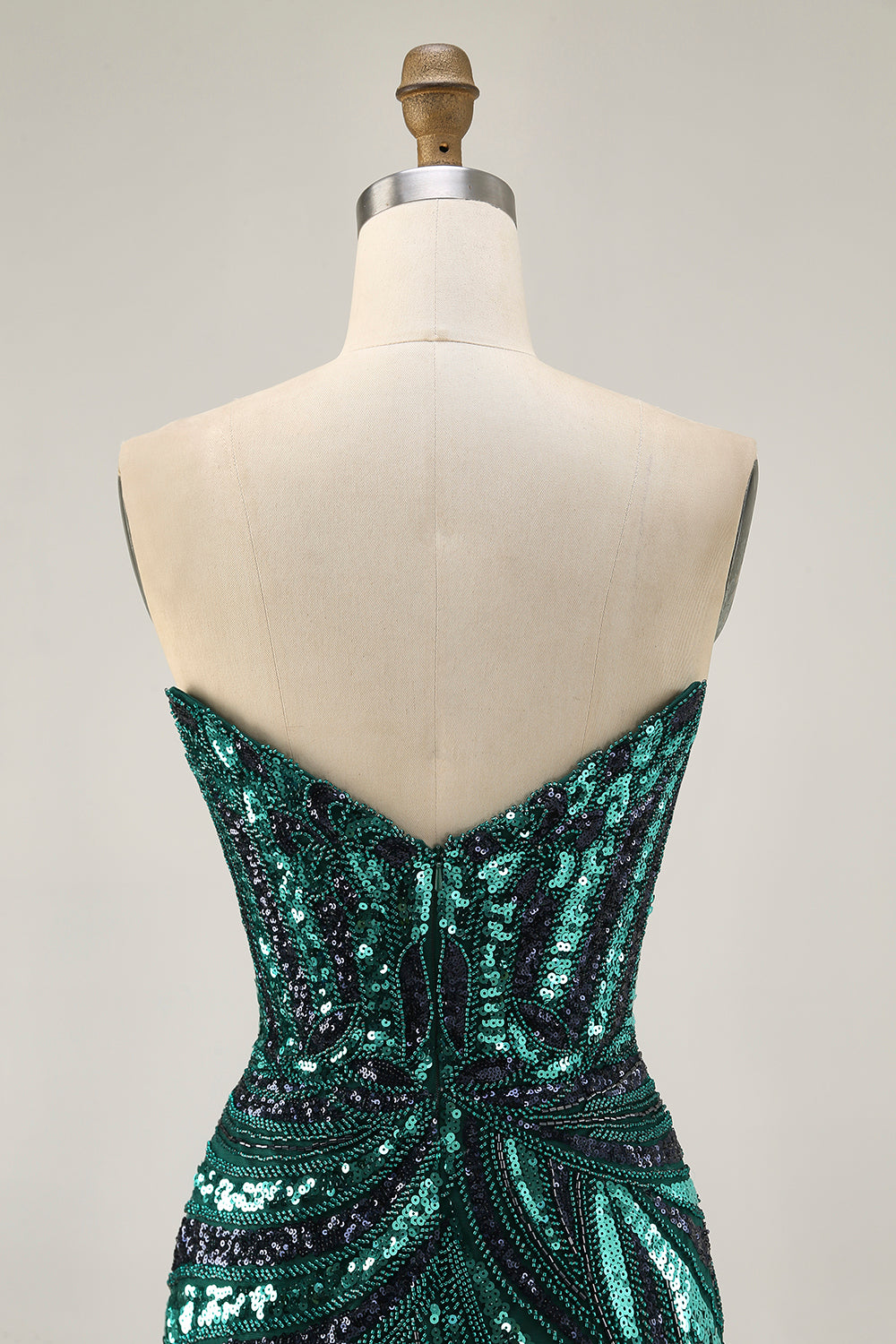 Sparkly Royal Blue Strapless Sequins Short Tight Homecoming Dress with Beading