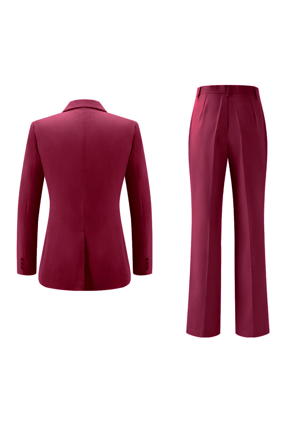 Lilac Peak Lapel Ruched Women Suits with Sash