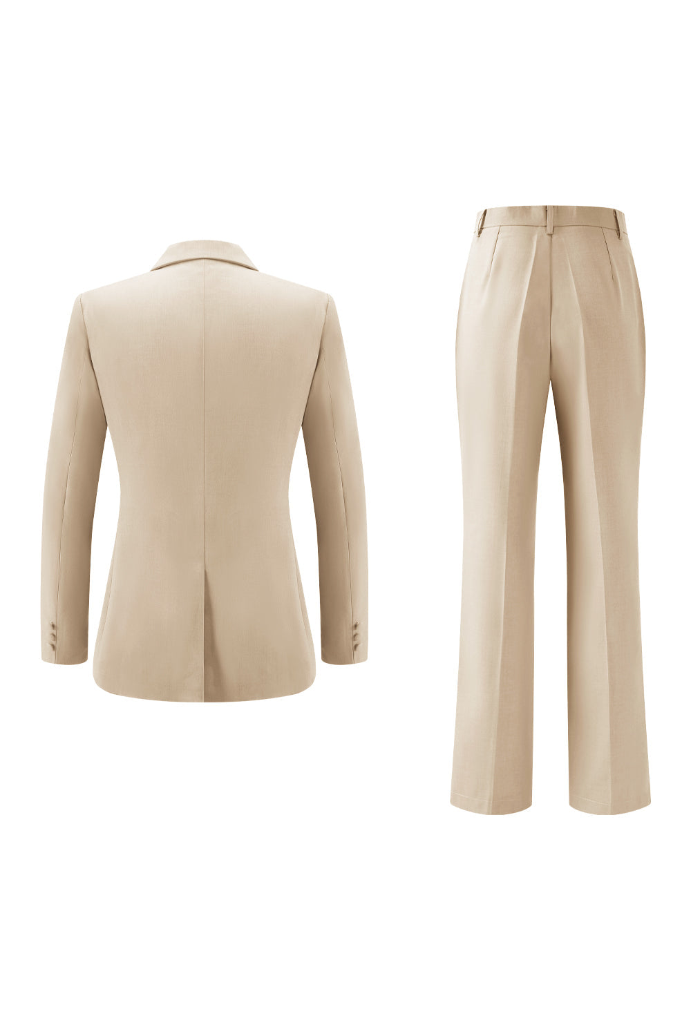 Lilac Peak Lapel Ruched Women Suits with Sash