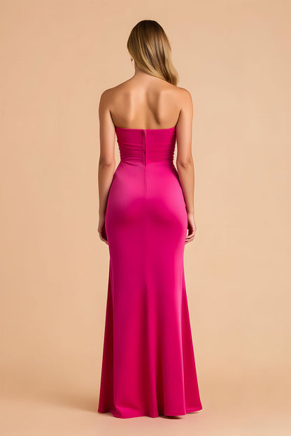 Black Mermaid Sweetheart Maxi Bridesmaid Dress