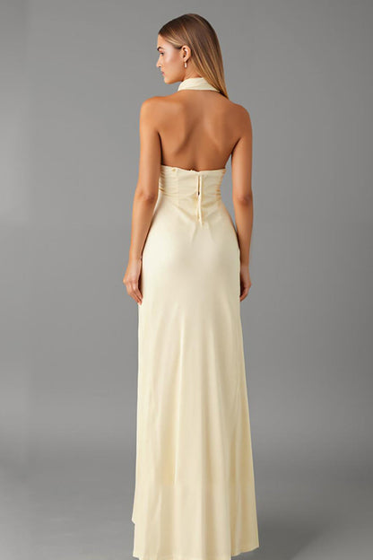 Daffodil V-Neck Sheath Chiffon Formal Dress
