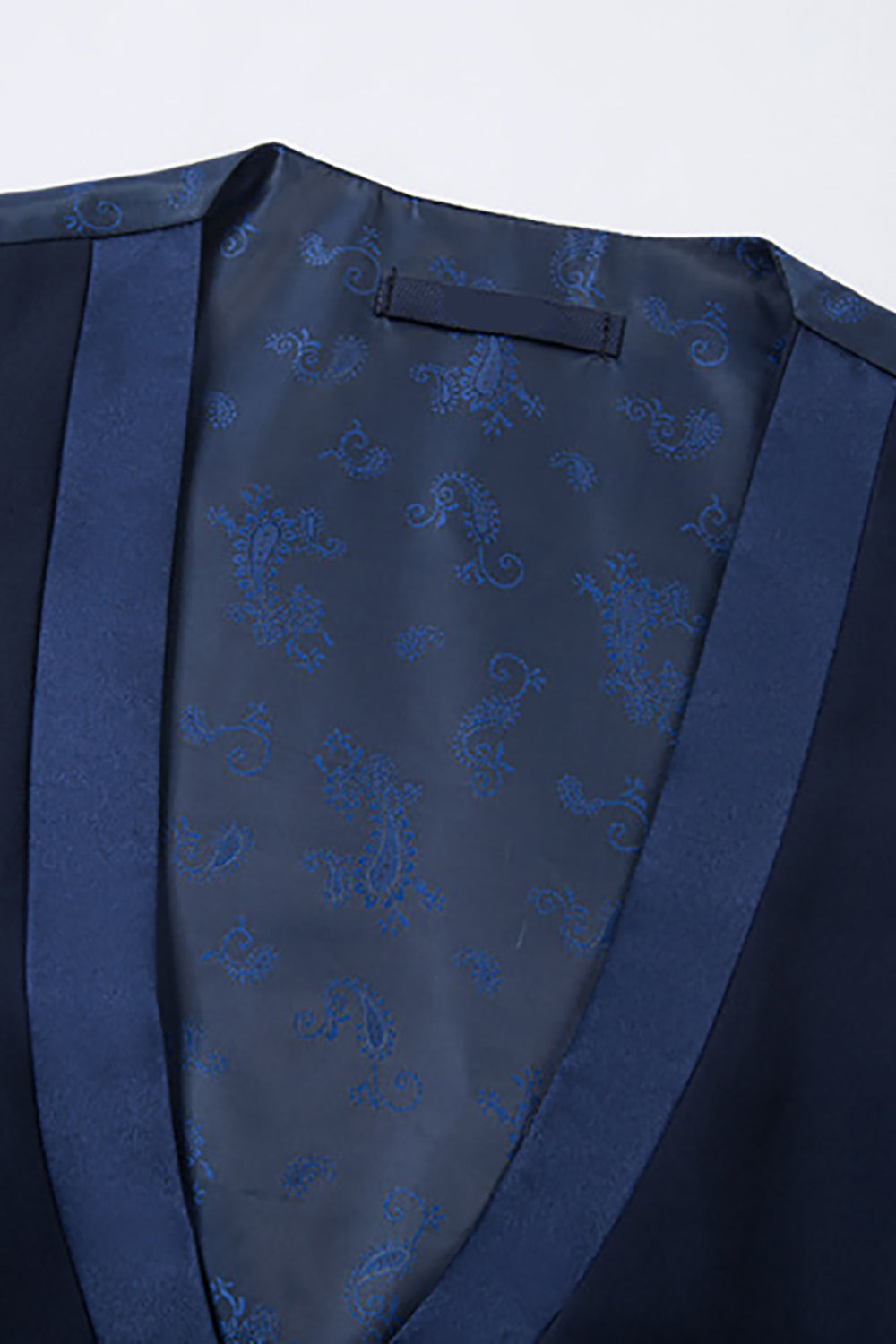 Men's White Beaded Shawl Lapel Single Breasted 3 Pieces Suits
