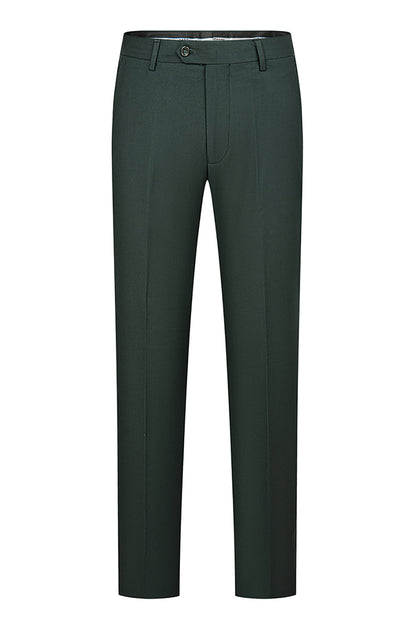 Dark Green Jacquard Shawl Lapel 3 Pieces Prom Suits