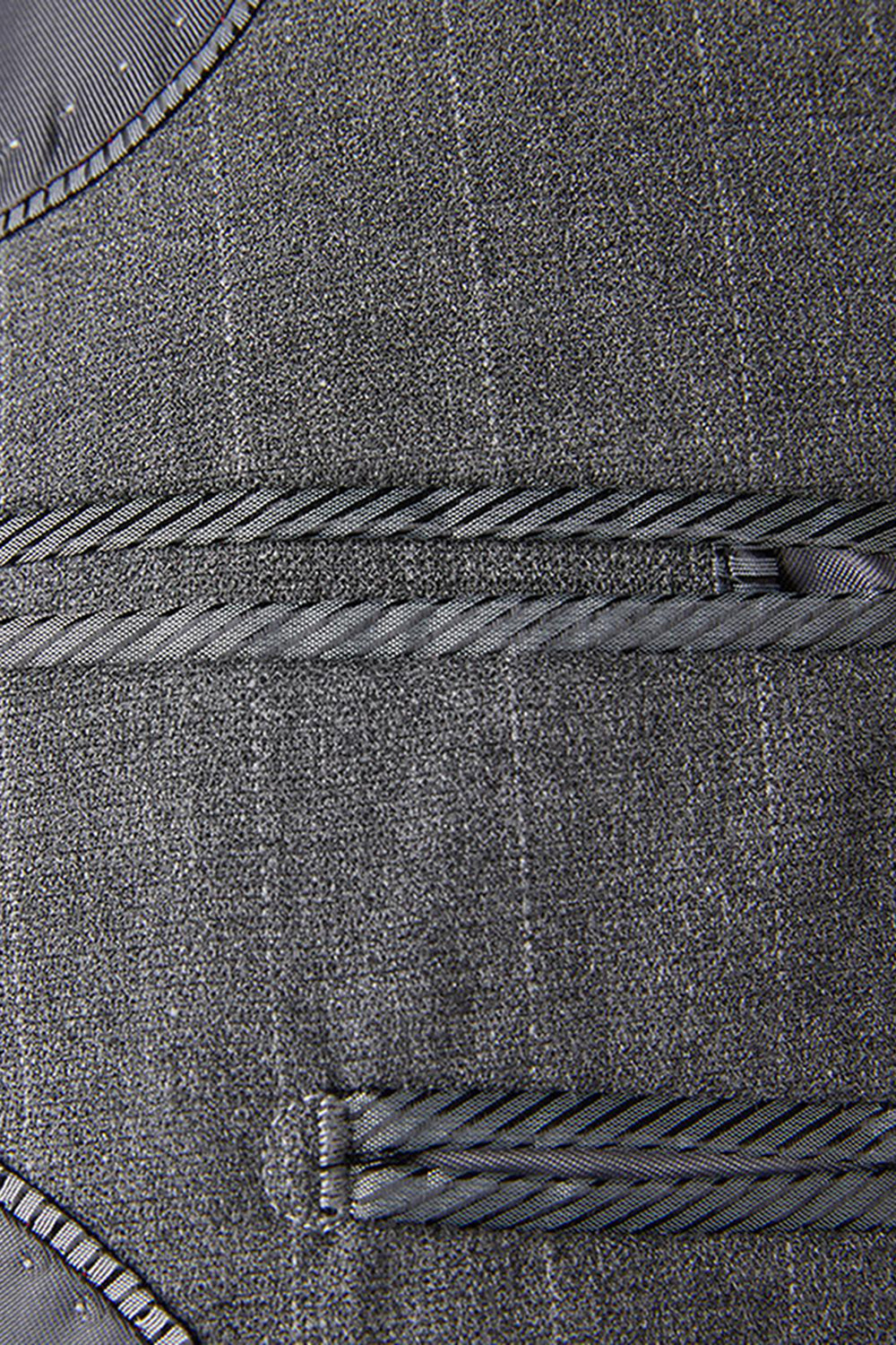Grey 2 Piece Peak Lapel Single Breasted Men's Prom Suits