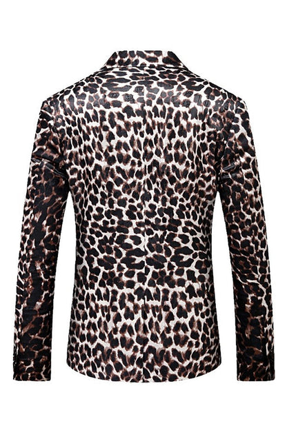 Leopard Peak Lapel 2-piece Men's Prom Suits