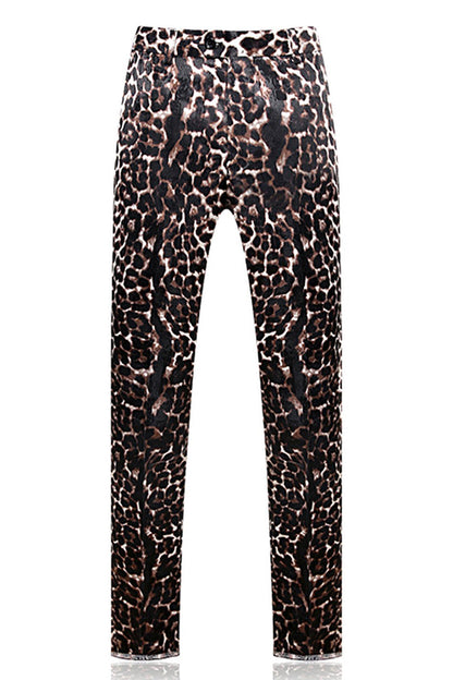 Leopard Peak Lapel 2-piece Men's Prom Suits
