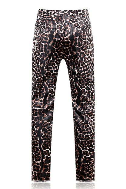 Leopard Peak Lapel 2-piece Men's Prom Suits