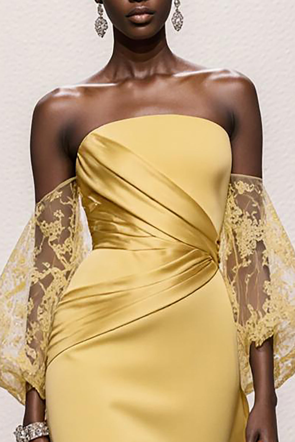 Daffodil Off the Shoulder Sheath Pageant Dress