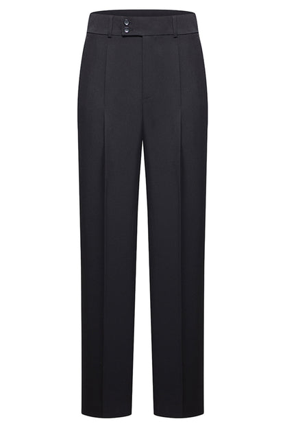 Notched Lapel Black 2 Piece Men's Business Suits