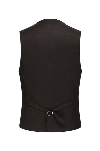 Coffee 3 Piece Single Breasted Notched Lapel Men's Business Suits