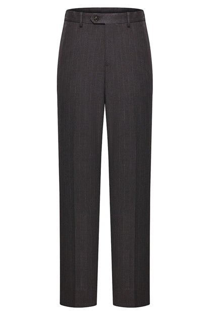 Peak Lapel 3 Piece Single Breasted Coffee Men's Suits