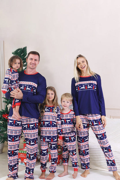 Red Winter Print Family Christmas Pajamas
